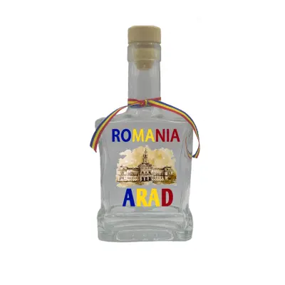 Arad romania, sticla cu mesaj plata, 500 ml, model divgs179 04